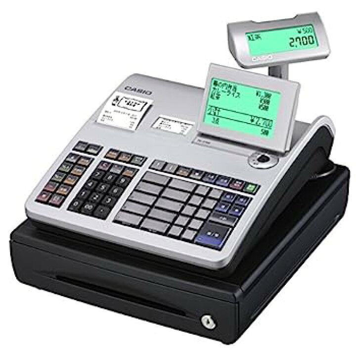 楽天市場】【中古】カシオ レジスター 20部門 小型ドロア TE-2700 