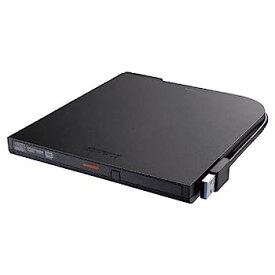 【中古】（非常に良い）バッファロー ( BUFFALO ) USB3.2(Gen1)対応 ポータブルDVDドライブ 書込ソフト添付 ブラック DVSM-PTV8U3-BKB