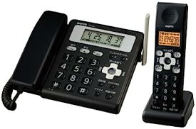 【中古】SANYO デジタルコードレス 留守番電話機 子機1台 シャドウブラック TEL-DJ2(K)