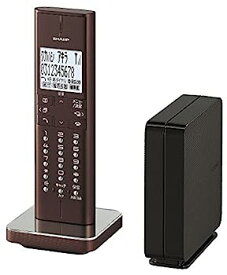 【中古】（非常に良い）シャープ 電話機 コードレス 迷惑電話機拒否機能 ブラウン系 JD-XF1CL-T