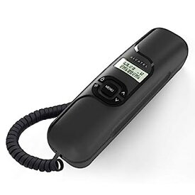 【中古】ALCATEL (アルカテル) T16 電話機 ナンバーディスプレイ おしゃれ シンプル 固定電話機 シンプルフォン コンパクト 小型 壁掛け 受付用 オフィス