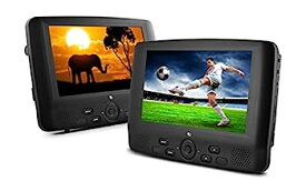 【中古】Ematic ED929D 9-Inch Dual Screen Portable DVD Player with Dual Monitors (Black) by Ematic