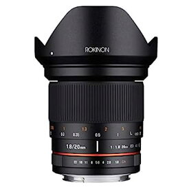 【中古】Rokinon 20mm f/1.8 AS ED UMC 広角レンズ Fuji Xマウント交換可能レンズカメラ用