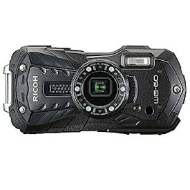 【中古】（非常に良い）RICOH WG-60 ブラック 本格防水デジタルカメラ 14メートル防水 耐衝撃 防塵 耐寒 1600万画素 水中専用マーメードモード搭載 仕事に使える「CALS