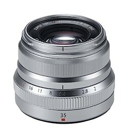 【中古】FUJIFILM X 交換レンズ フジノン 単焦点 標準 コンパクト 35mm F2 防塵防滴耐低温 絞りリング シルバー F XF35MMF2 R WR S