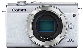 【中古】（非常に良い）Canon ミラーレス一眼カメラ EOS M200 ボディー ホワイト EOSM200WH-BODY