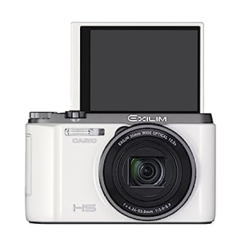 CASIO デジタルカメラ EXILIM EXZR1100WE 自分撮りチルト液晶 1610万画素 光学12.5倍ズーム EX-ZR1100WE ホワイト