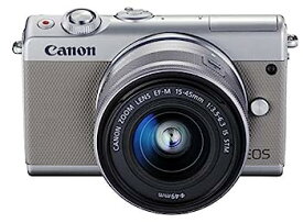 【中古】Canon ミラーレス一眼カメラ EOS M100 EF-M15-45 IS STM レンズキット(グレー) EOSM100GY1545ISSTMLK