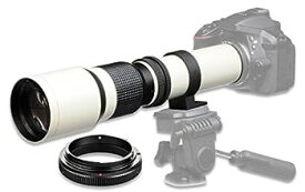 【中古】（非常に良い）500mm f/8 手動望遠レンズ Nikon D90、D500、D3000、D3100、D3200、D3300、D3400、D5000、D5100、D5200、D5300、D5500、D7000、D7100、D用。 720