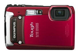 【中古】（非常に良い）OLYMPUS デジタルカメラ TG-820 レッド 10m防水 2m耐落下衝撃 -10℃耐低温 耐荷重100kg 1200万画素 裏面照射型CMOS 光学5倍ズーム DUAL IS ハイ