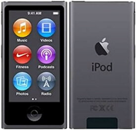 【中古】（非常に良い）ミュージックプレーヤー iPod Nano 第7世代 16GB スペースグレイ プレーンホワイトボックス入り