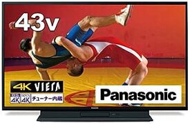 【中古】（非常に良い）パナソニック 43V型 4Kダブルチューナー 2TB HDD&BDドライブ内蔵 液晶 テレビ VIERA TH-43GR770