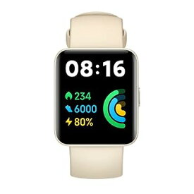 【中古】（非常に良い）Xiaomi スマートウォッチ Redmi Watch 2 Lite 1.55インチ ディスプレイ 血中酸素レベル測定 5ATM防水 10日間の長時間バッテリー 100種類スポーツ