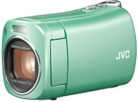【中古】（非常に良い）JVCKENWOOD JVC ビデオカメラ BabyMovie 内蔵メモリー8GB グリーン GZ-N1-G