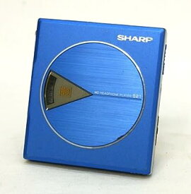 【中古】（非常に良い）SHARP　シャープ　MD-ST521-A フレンチブルー　ポータブルMDプレーヤー　MDLP非対応　（MD再生専用機）