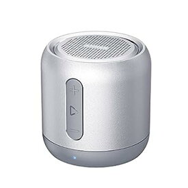 【中古】（非常に良い）Anker Soundcore mini （コンパクト Bluetoothスピーカー） 「15時間連続再生 / 内蔵マイク搭載/microSDカード & FMラジオ対応」(シルバー)