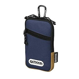 【中古】（非常に良い）OUTDOOR PRODUCTS(アウトドアプロダクツ) スマートフォンポーチ04 ネイビー AMZODSPP04NV カラビナ・ベルトループ付 iPhone 12 PRO Max、8 Plus