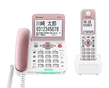 （非常に良い）パイオニア TF-SA70S デジタルコードレス電話機 子機1台付き/迷惑電話対策 ライトピンク TF-SA70S-P