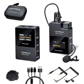 【中古】（非常に良い）ワイヤレスマイクシステム Comica BoomX-D1 外付けマイク2.4Gデジタル無線マイクロホン 多機能 小型ワイヤレスクリップマイクカメラ/スマートフ