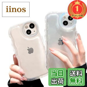 【送料無料】【楽天ランキング1位獲得】saymi's クリア ウェーブ おしゃれ 韓国 iPhone15 ケース アクスタ収納 推し活にぴったり 手にフィット 透明 可愛い シンプル (iPhone15)