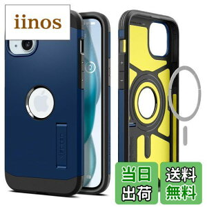 yzSpigen iPhone 15 P[X MagSafe ϏՌ X^ht ČRMILKi擾 }Olbg 3w\ Jی h~ Ռz CX[dΉ ^tEA[}[E}OtBbg ACS06812 