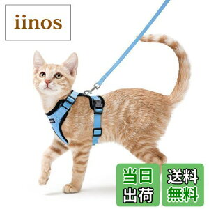 Rabbitgoo 猫用 ハーネス リードセット 犬猫兼用 超小型犬 小型犬 抜けない ソフト胸あて 軽量 足を上げず装着完成 サイズ調節可 夜反射 通気メッシュ 咳込み防止 散歩 犬用ハーネス 猫の胴輪