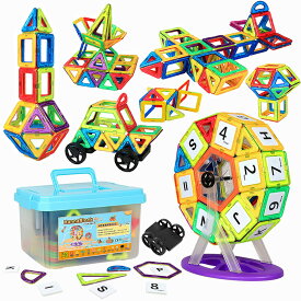 HannaBlock マグネットブロック 磁石ブロック マグネットおもちゃ 知育玩具 子供