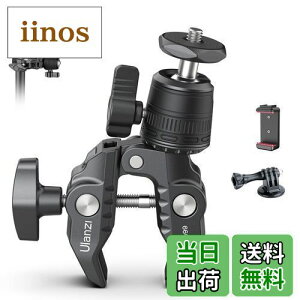 �y���������zUlanzi �X�[�p�[�N�����v 360°�_�� �J�����}�E���g 1/4�l�W �J�����z���_�[ Gopro�p �ɂݖh�~ �I�o�T�~�N�����v ���j�^�[�T�|�[�g/�t�����j�^�[/�A�N�V�����J����/��჌�t/���]��