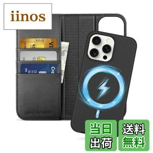 SHIELDON iPhone 15 Pro MaxΉ蒠^P[X 2in1 {v OR ACz15 v}bNX gуJo[ Ռz J[h[ uX^h@\ }Olbg [RFIDubLO]Sʕی