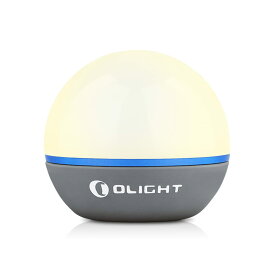 OLIGHT(オーライト) Obulb ナイトライト 授乳ライト 小型 4モード切替 56時間使用 55ルーメン ベッドサイドライト 常夜灯 手元ライト 寝室 USB充電式 廊下 電球色 LEDランタン IPX7防水 軽量 オムツ替え用 アウトドア キャンプ グレー