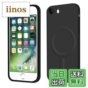 yziPhone SE3AiPhone SE2AiPhone8AiPhone7 P[X MagSafeΉP[X VR ϏՌ TPU ^ ACtH 8 Jo[ VR y Xgbvz[t Y̑Sʕی X}zP