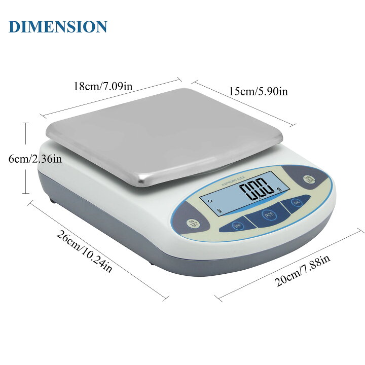 楽天市場】Bonvoisin 精密電子はかり 5000gx0.01g デジタルはかり 10mg 