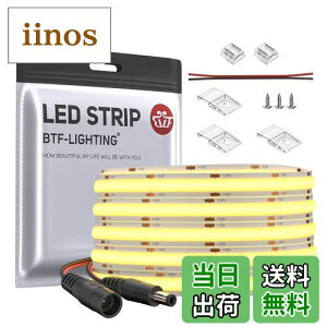 BTF-LIGHTING FCOB COB LEDe[vCg x tLVu LEDe[vCg 5M 480LEDs/m 2400LEDs/5m dF 3000K 8mm XgbvCg DC12V 9W/m \ ό`\ ؒf\ Q Lb`z[ 