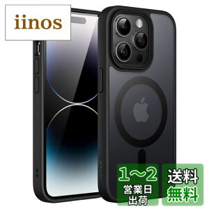 yzJEDirect iPhone 14 Pro 6.1C`p }Olbg P[X MagSafeɑΉ ̃}bgw ^ ϏՌ Jo[ (ubN)