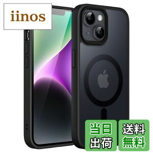 yzJEDirect iPhone 14 6.1C`p }Olbg P[X MagSafeɑΉ ̃}bgw ^ ϏՌ Jo[ (ubN)