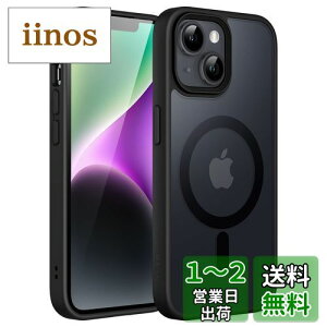 yzJEDirect iPhone 14 Plus 6.7C`p }Olbg P[X MagSafeɑΉ ̃}bgw ^ ϏՌ Jo[ (ubN)