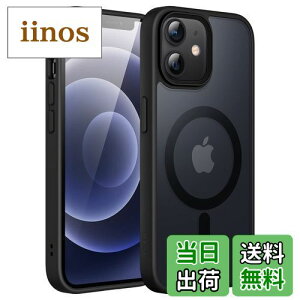 yzJEDirect iPhone 12/12 Pro 6.1C`p }Olbg P[X MagSafeɑΉ ̃}bgw ^ ϏՌ Jo[ (ubN)