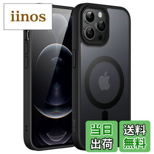yzJEDirect iPhone 12 Pro Max 6.7C`p (12ProMax) }Olbg P[X MagSafeɑΉ ̃}bgw ^ ϏՌ Jo[ (ubN)