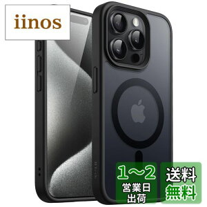 yzJEDirect iPhone15ProMax 6.7C`i15 Pro Maxjp }Olbg P[X MagSafeɑΉ ̃}bgw ^ ϏՌ Jo[ (ubN)