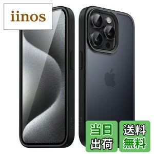 yzJEDirect }bgP[X iPhone 15 Pro 6.1C`p ϏՌ~^[O[h̗h~ ̔̔wʓdbJo[ wh~ (ubN)