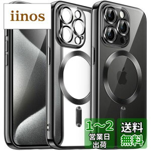 yzJEDirect iPhone15ProMax 6.7C`pi15 Pro Maxj dCbLP[X JY یJo[ MagSafe CX[dΉ ϏՌ\tgTPUJo[ (ubN)