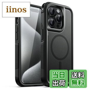 yzJEDirect iPhone15ProMax 6.7C`pi15 Pro Maxj P[X MagSafeΉ ϋv ȓdی ϏՌ }Olbg^tJo[ (ubN)