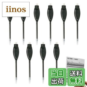 【送料無料】PAVIKE スコアカード ペン 10本セット 消しゴム付きゴルフ鉛筆 ゴルフ マーカー ペン鉛筆 楕円形のクリップ 快適な書き 消しゴム付き 保護スリーブ付き スコア記録 書き込み、描