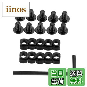 【送料無料】Hicello M Lok Tナット 純鋼 頑丈 ネジとナット交換セット 取り付け簡単 安全 スペア用 スパナ付き レールセクション用 Mlokスロット用 スチール アレンレンチ(10 xねじと10 xナット