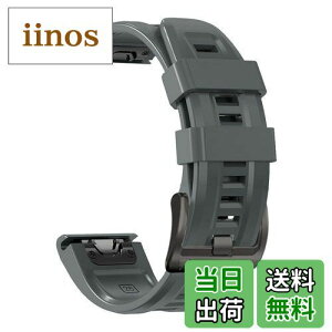 yz[YOCAHU] QuickFit 22 mm oh p for GARMIN(K[~) Fenix 7 Pro Solar/Approach S70 47mm/Forerunner 965 Ή Xgbv VR xg _炩 h K[~ p oh (Charcoal), `