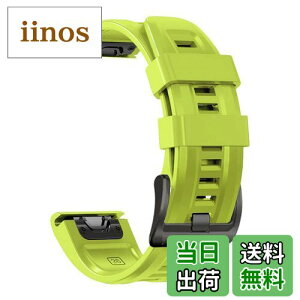 yz[YOCAHU] QuickFit 22 mm oh p for GARMIN(K[~) Fenix 7 Pro Solar/Approach S70 47 mm/Forerunner 965 Ή Xgbv VR xg _炩 h K[~ p oh (Lime)