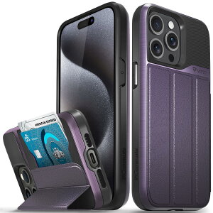 yzVENA vCommute EHbgP[X Apple iPhone 15 Pro Max (6.7 C`) Ή (RpO[h̗ی) tbvU[Jo[ J[hXbgz_[ LbNX^ht - fB[vp[v