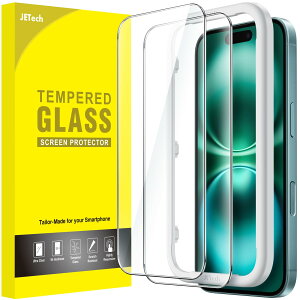 yzJETech iPhone 16 Plus 6.7C`p tیtB KX KChgt P[XɊȂ HDNA 2Zbg