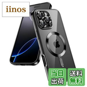 yzJETech iPhone 16 Pro 6.3C`p \tgNAP[X JYSʕی MagSafeCX[dΉ ϏՌ dCbLTPUJo[ (ubN)