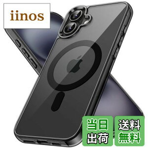 yzJETech iPhone 16 Plus 6.7C`p }Olbg P[X MagSafeΉ Ռz op[Jo[ h~ NAobN (ubN)